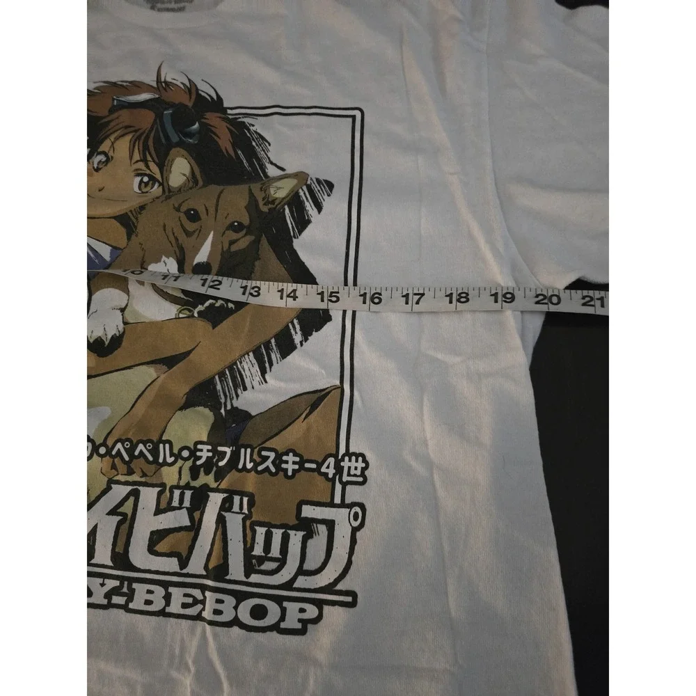 Cowboy Bebop Edward Ein Anime Graphic Tee White Mens Large Sunrise Funimation - Picture 2 of 5